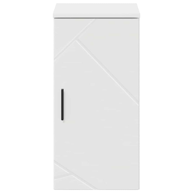 vidaXL Fürdőszoba Székény Magasfényű fehér 30 x 31.5 x 61 cm Faanyag