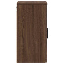 vidaXL Fürdőszoba Székény Barna Tölgy 30 x 31,5 x 61 cm Faanyag & Fém