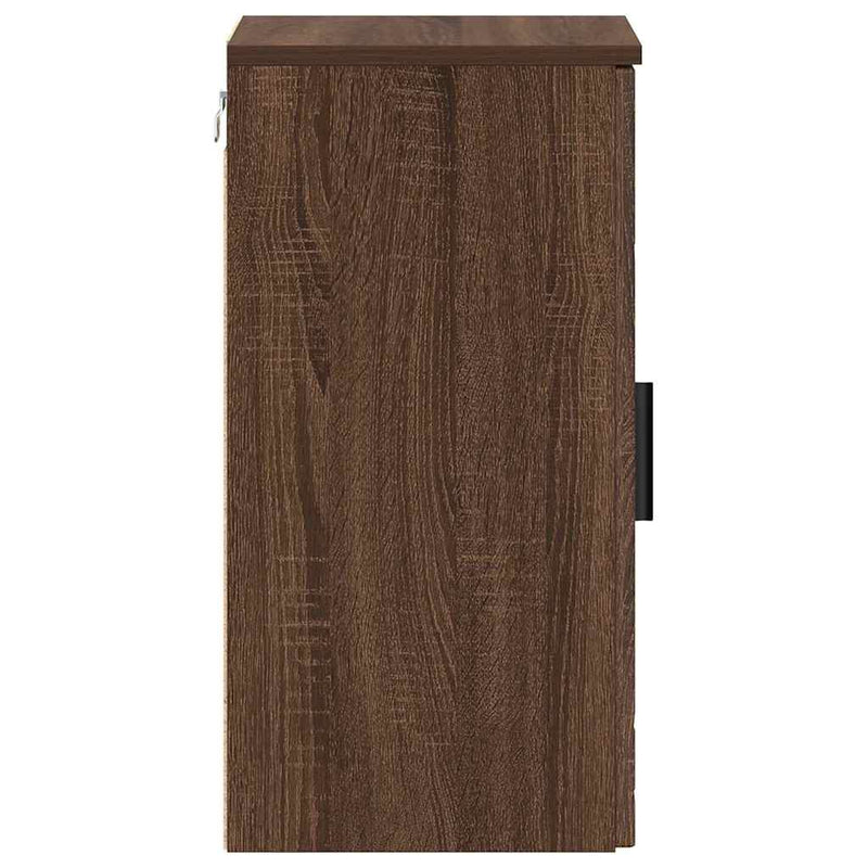 vidaXL Fürdőszoba Székény barna tölgy 30 x 31.5 x 61 cm Faanyag