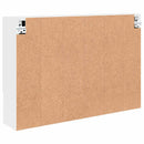 vidaXL Tükörszekrény Falra szerelhető Fehér 80 x 17 x 55 cm Faanyag