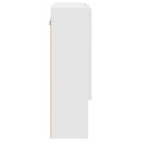 vidaXL Fürdőszobai tükörszekrény ajtóval Fehér 80 x 17 x 55 cm Faanyag