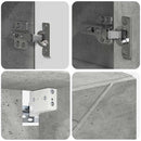 vidaXL Fürdőszobai tükörszekrény Beton szürke 80 x 17 x 55 cm Faanyag