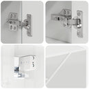 vidaXL Fürdőszobai tükörszekrény Magasfényű fehér 80 x 17 x 55 cm