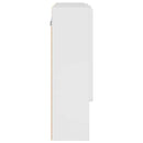 vidaXL Fürdőszobai tükörszekrény Magasfényű fehér 80 x 17 x 55 cm