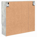 vidaXL Tükörszekrény tárolóval Beton Szürke 59 x 17 x 55 cm Faanyag