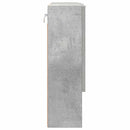 vidaXL Tükörszekrény tárolóval Beton Szürke 59 x 17 x 55 cm Faanyag