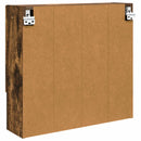 vidaXL Tükörszekrény Füstölt tölgy 59 x 17 x 55 cm Szerelt Fa