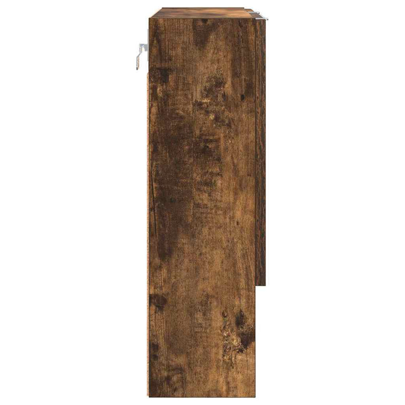 vidaXL Tükörszekrény polcokkal Füstölt tölgy 59 x 17 x 55 cm Faanyag