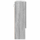 vidaXL Tükörszekrény tárolóval Szürke sonoma 59 x 17 x 55 cm Faanyag