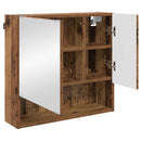 vidaXL Tükörszekrény Öreg fa 59 x 17 x 55 cm Szerelt Fa