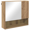 vidaXL Tükörszekrény Artisan tölgy 59 x 17 x 55 cm Szerelt Fa