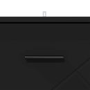 vidaXL Éjjeliszekrény fiókkal Fekete 38 x 38 x 66 cm Faanyag