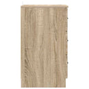 vidaXL Éjjeliszekrény fiókkal sonoma tölgy 38 x 38 x 66 cm Faanyag