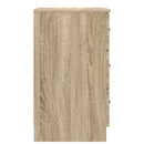 vidaXL Éjjeliszekrény fiókkal sonoma tölgy 38 x 38 x 66 cm Faanyag