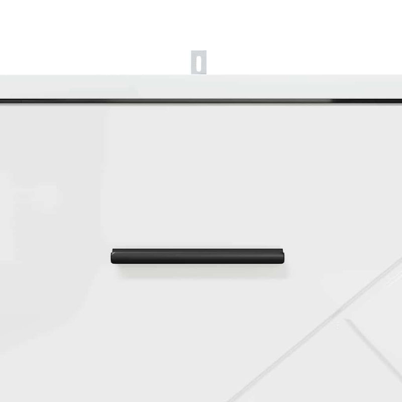 vidaXL Éjjeliszekrény fiókkal Magasfényű fehér 38 x 38 x 66 cm Faanyag