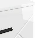 vidaXL Éjjeliszekrény fiókkal Magasfényű fehér 38 x 38 x 66 cm Faanyag