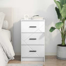 vidaXL Éjjeliszekrény fiókkal Magasfényű fehér 38 x 38 x 66 cm Faanyag
