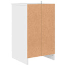 vidaXL Éjjeliszekrény fiókkal Magasfényű fehér 38 x 38 x 66 cm Faanyag