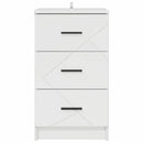 vidaXL Éjjeliszekrény fiókkal Magasfényű fehér 38 x 38 x 66 cm Faanyag
