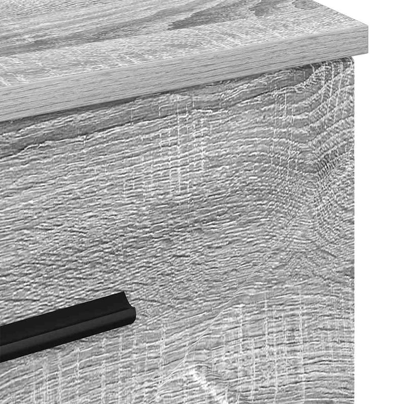 vidaXL Éjjeliszekrény fiókkal Szürke sonoma 38 x 38 x 66 cm Faanyag