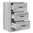 vidaXL Éjjeliszekrény fiókkal Szürke sonoma 38 x 38 x 66 cm Faanyag