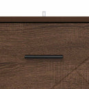 vidaXL Éjjeliszekrény fiókkal barna tölgy 38 x 38 x 66 cm Faanyag