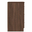 vidaXL Éjjeliszekrény fiókkal barna tölgy 38 x 38 x 66 cm Faanyag