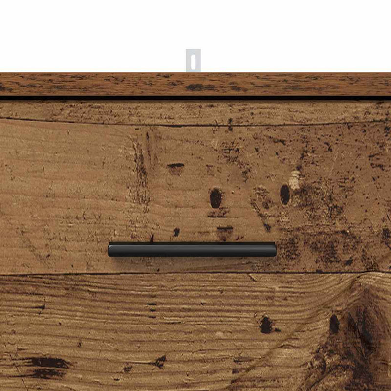 vidaXL Éjjeliszekrény fiókkal Régi fa 38 x 38 x 66 cm Faanyag