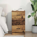 vidaXL Éjjeliszekrény fiókkal Régi fa 38 x 38 x 66 cm Faanyag