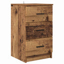 vidaXL Éjjeliszekrény fiókkal Régi fa 38 x 38 x 66 cm Faanyag