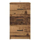 vidaXL Éjjeliszekrény fiókkal Régi fa 38 x 38 x 66 cm Faanyag