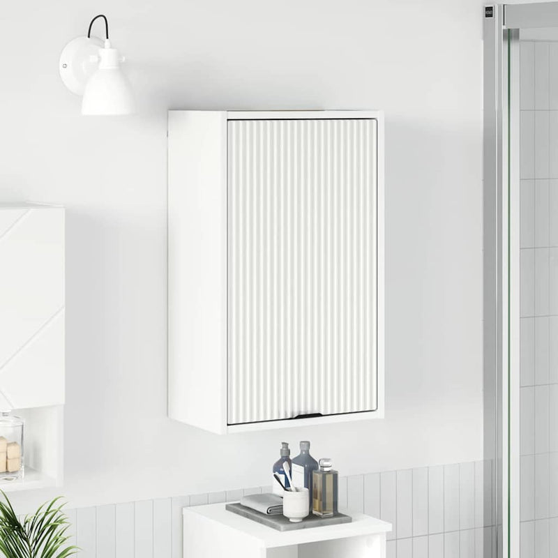 vidaXL Fürdőszoba Székény tárolóval Fehér 39 x 23.5 x 65 cm Faanyag