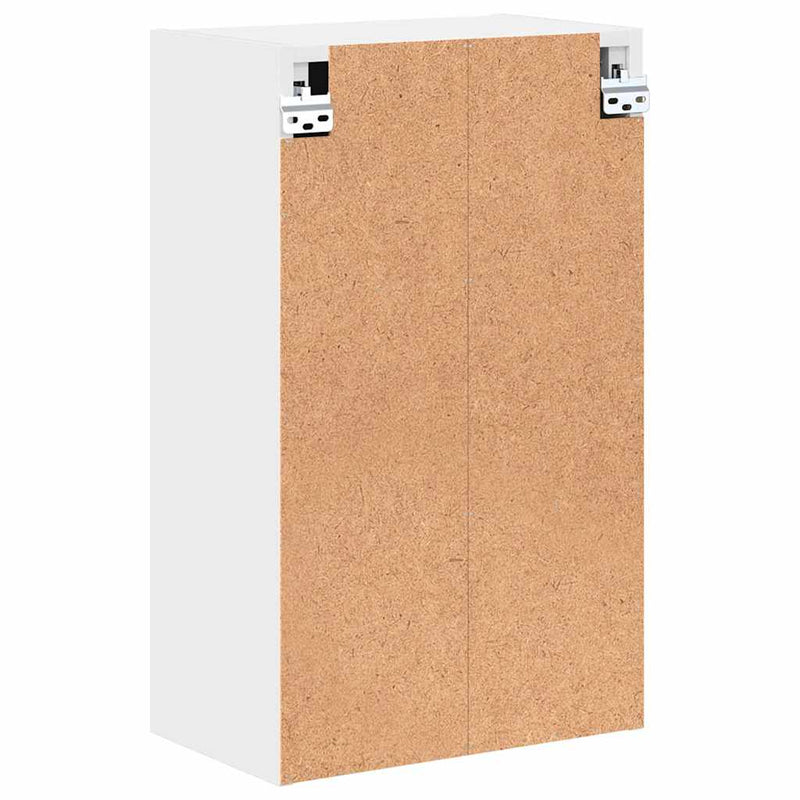 vidaXL Fürdőszoba Székény tárolóval Fehér 39 x 23.5 x 65 cm Faanyag