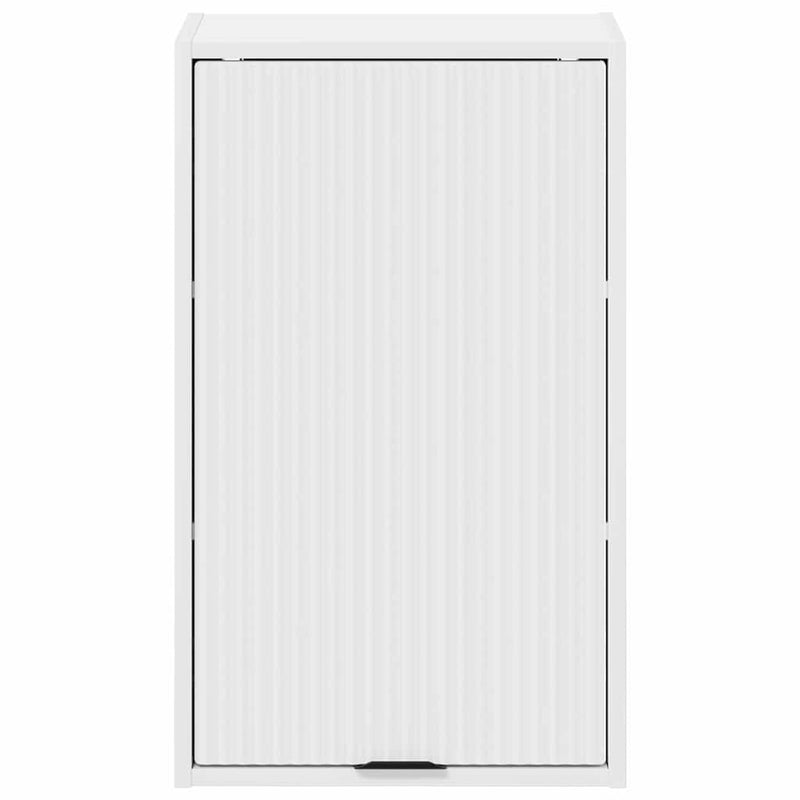 vidaXL Fürdőszoba Székény tárolóval Fehér 39 x 23.5 x 65 cm Faanyag