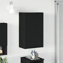 vidaXL Fürdőszoba Székény Fekete 39 x 23,5 x 65 cm Faanyag & Fém