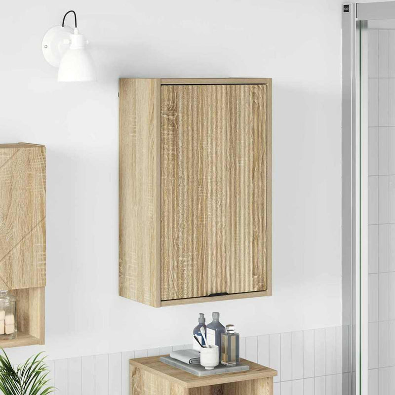 vidaXL Fürdőszoba Székény sonoma tölgy 39 x 23.5 x 65 cm Faanyag