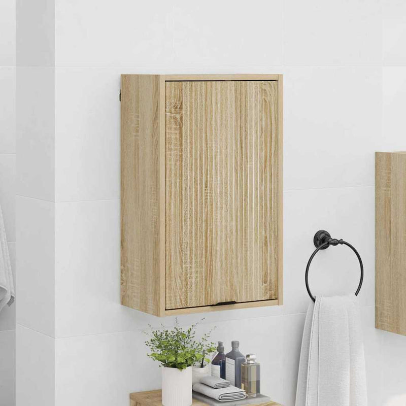 vidaXL Fürdőszoba Székény sonoma tölgy 39 x 23.5 x 65 cm Faanyag