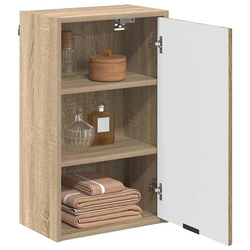 vidaXL Fürdőszoba Székény sonoma tölgy 39 x 23.5 x 65 cm Faanyag