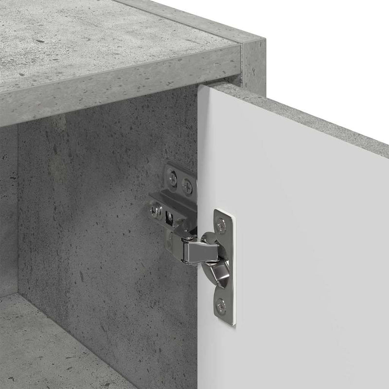 vidaXL Fürdőszoba Székény Beton szürke 39 x 23.5 x 65 cm Faanyag