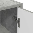 vidaXL Fürdőszoba Székény Beton Szürke 39 x 23,5 x 65 cm Faanyag & Fém
