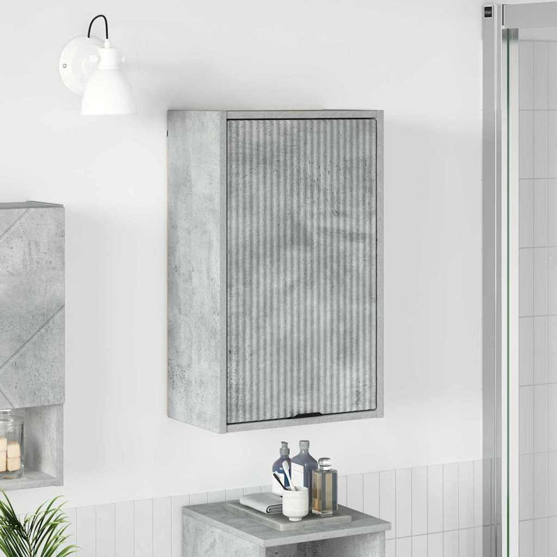 vidaXL Fürdőszoba Székény Beton szürke 39 x 23.5 x 65 cm Faanyag