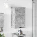 vidaXL Fürdőszoba Székény Beton Szürke 39 x 23,5 x 65 cm Faanyag & Fém
