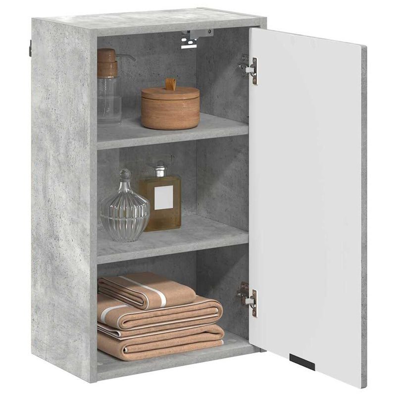 vidaXL Fürdőszoba Székény Beton szürke 39 x 23.5 x 65 cm Faanyag