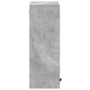 vidaXL Fürdőszoba Székény Beton Szürke 39 x 23,5 x 65 cm Faanyag & Fém