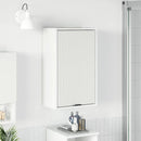 vidaXL Fürdőszoba Székény ajtóval Magas Fényű Fehér 39 x 23,5 x 65 cm