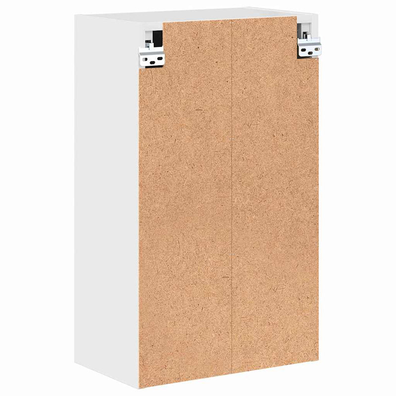 vidaXL Fürdőszoba Székény Magasfényű fehér 39 x 23.5 x 65 cm Faanyag