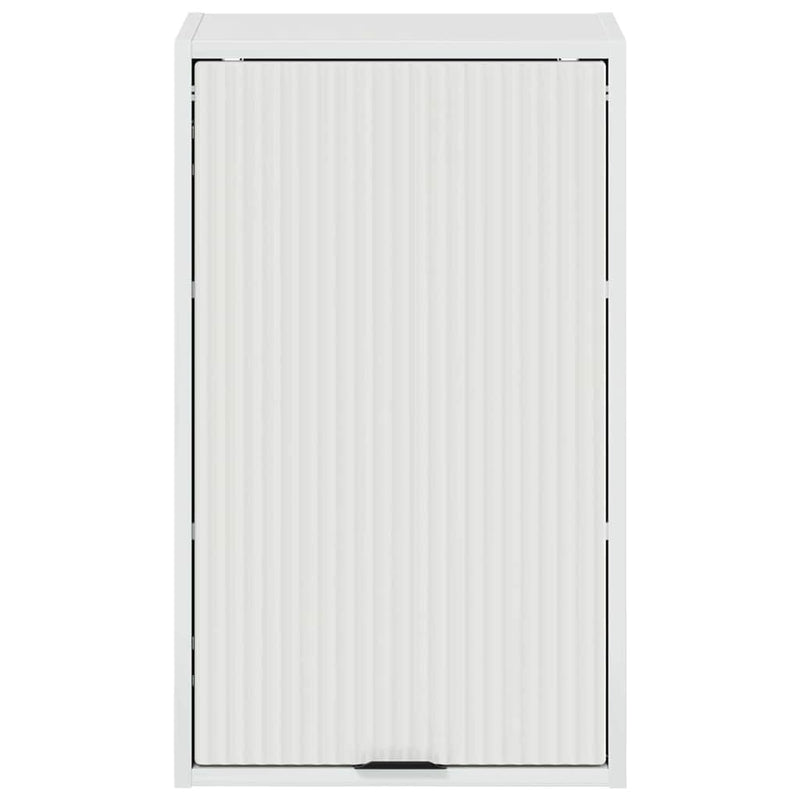 vidaXL Fürdőszoba Székény Magasfényű fehér 39 x 23.5 x 65 cm Faanyag
