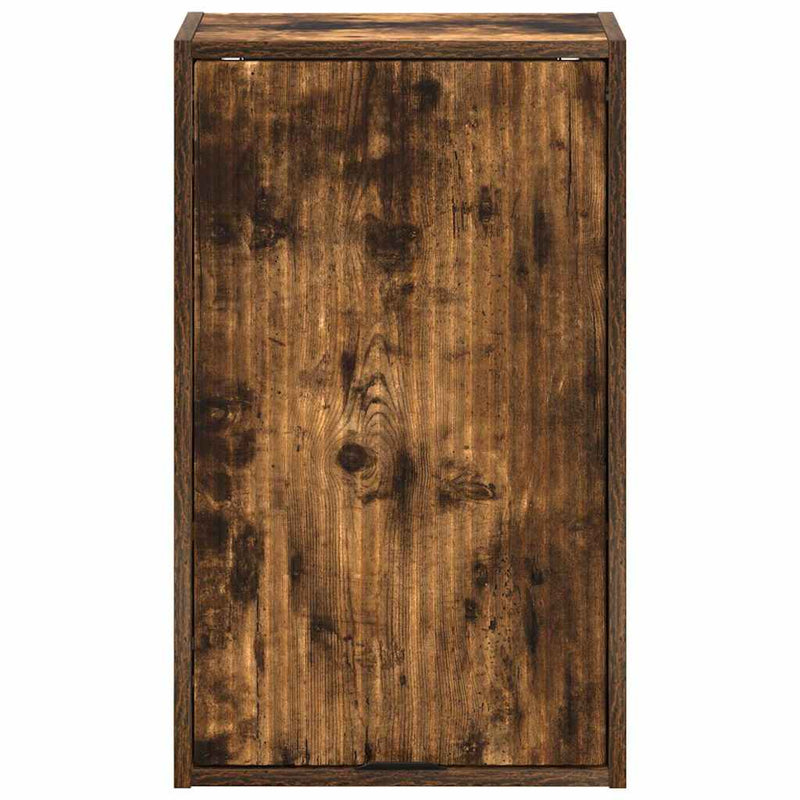 vidaXL Fürdőszoba Székény Füstölt tölgy 39 x 23.5 x 65 cm Faanyag