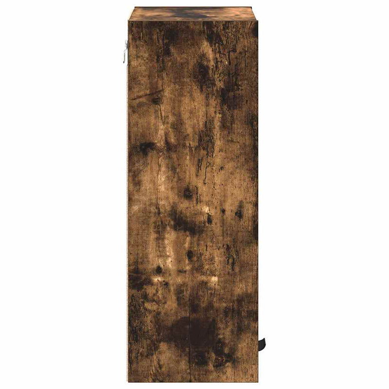 vidaXL Fürdőszoba Székény Füstölt tölgy 39 x 23.5 x 65 cm Faanyag