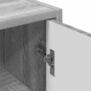 vidaXL Fürdőszoba Székény tárolóval Szürke Sonoma 39 x 23,5 x 65 cm